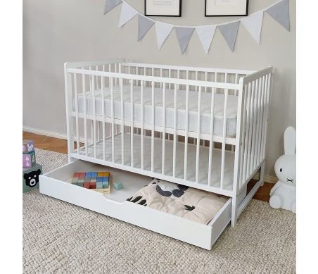 Babybett mit Schublade 60x120